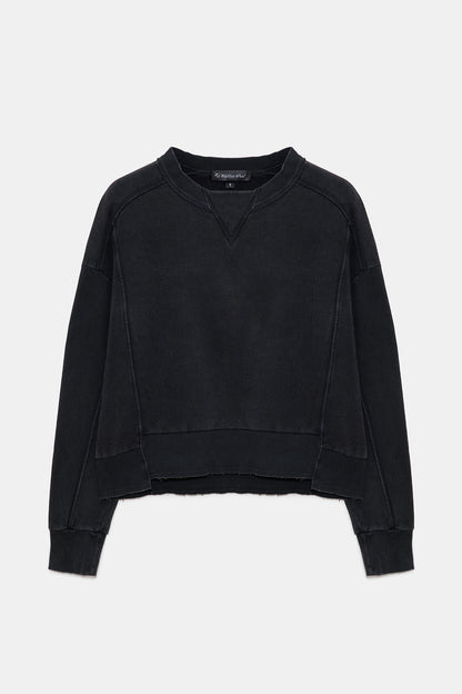 Sweatshirt mit Rundhalsausschnitt