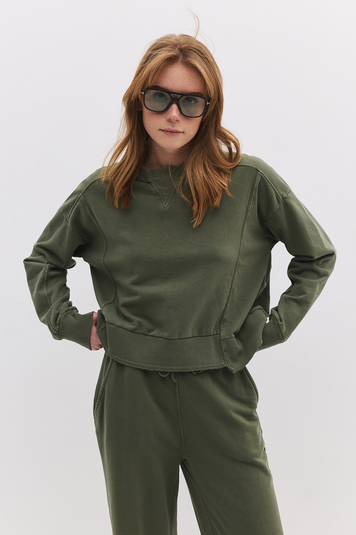 Sweatshirt mit Rundhalsausschnitt