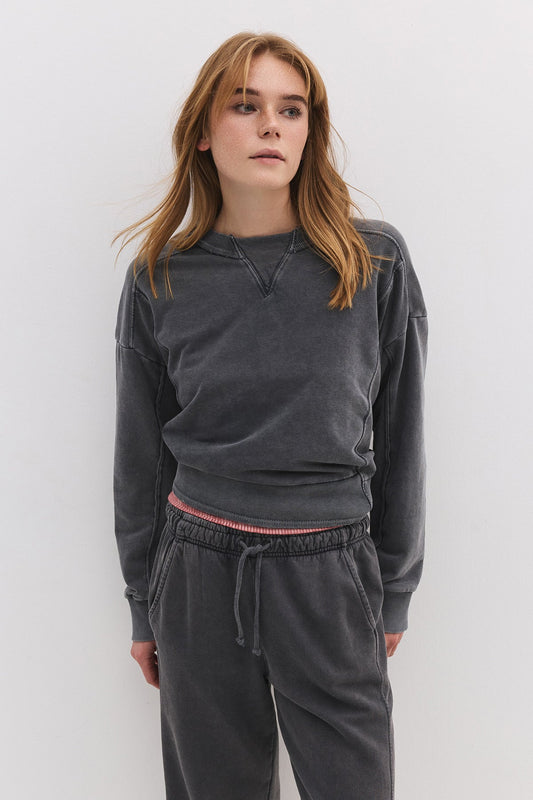 Sweatshirt mit Rundhalsausschnitt