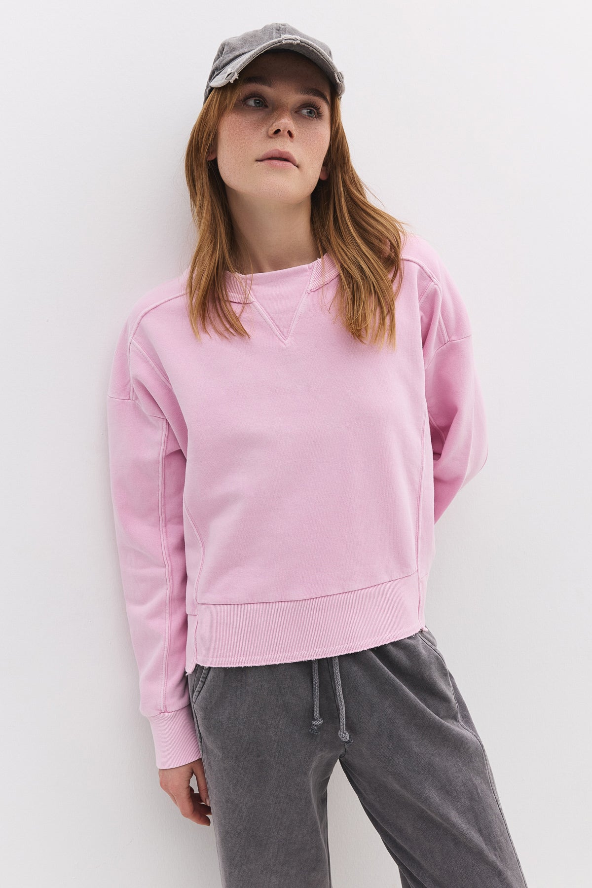 Sweatshirt mit Rundhalsausschnitt