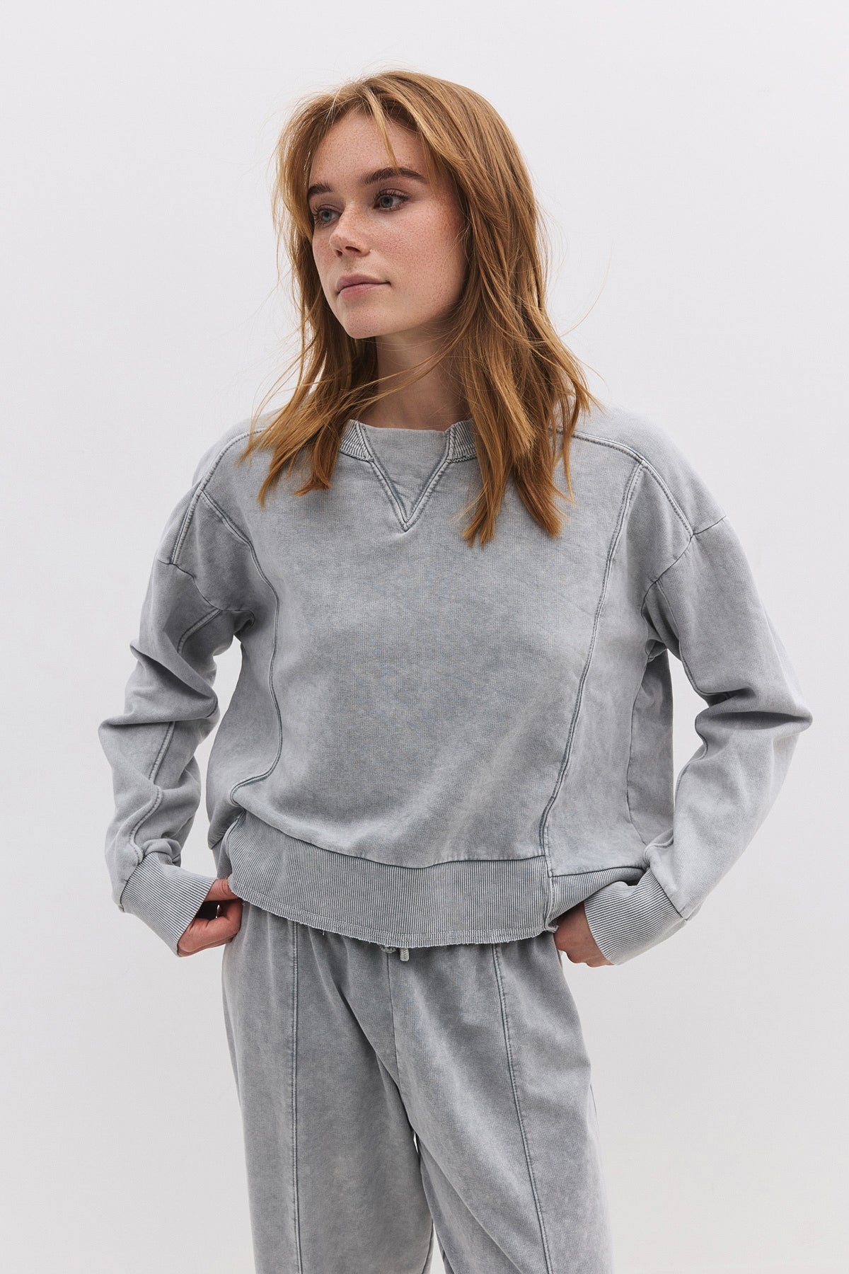 Sweatshirt mit Rundhalsausschnitt