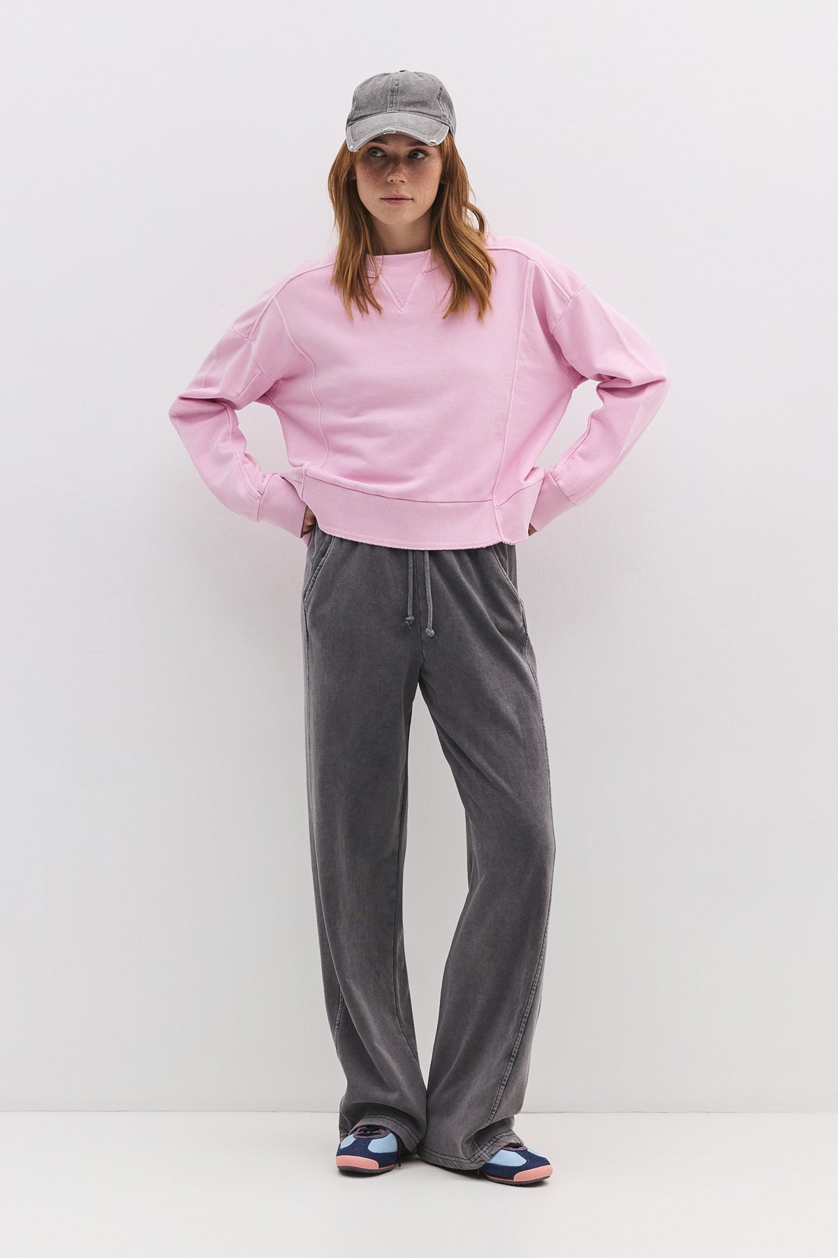 Sweatshirt mit Rundhalsausschnitt