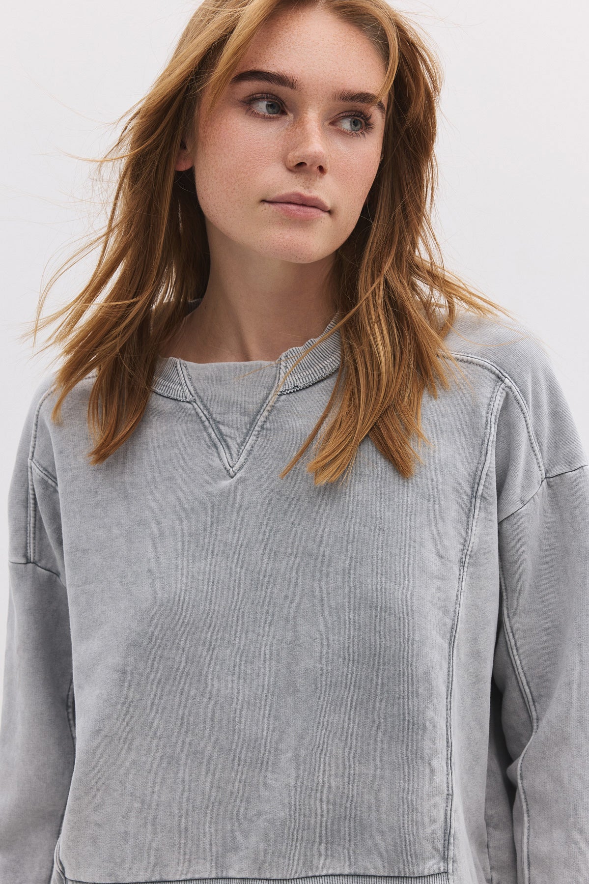 Sweatshirt mit Rundhalsausschnitt