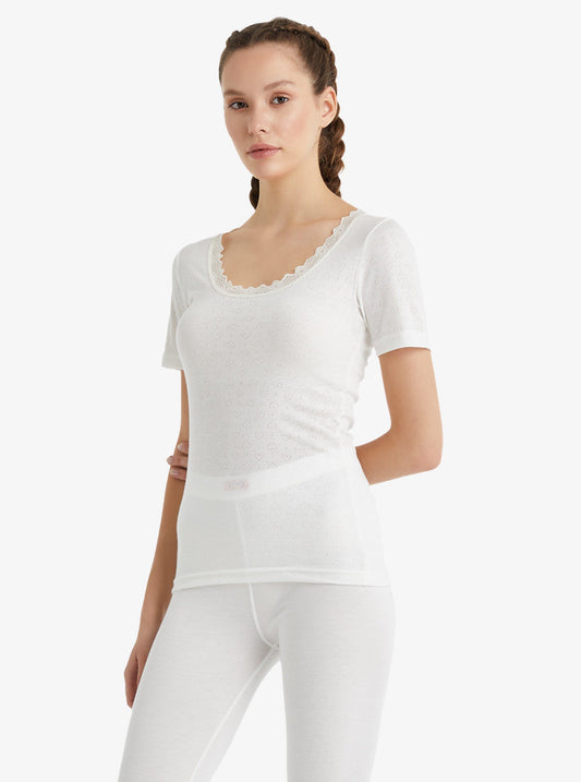 Damen Thermo T-Shirt Level 1 - Weiß