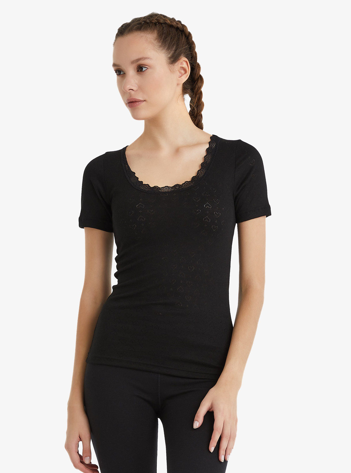 Damen Thermo T-Shirt Level 1 - Schwarz