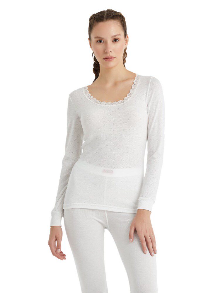 Black Spade Damen Thermo Weste Level 1 - Weiß White