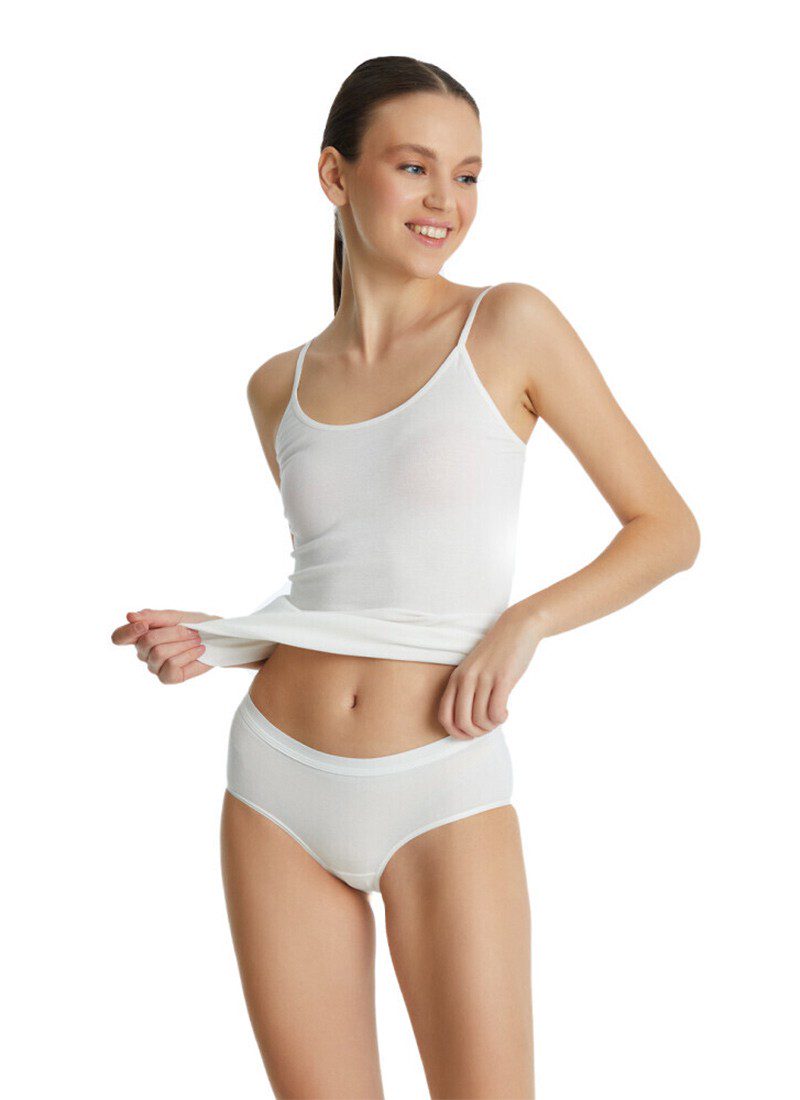 Damen Essentials Slip 1306 - Weiß
