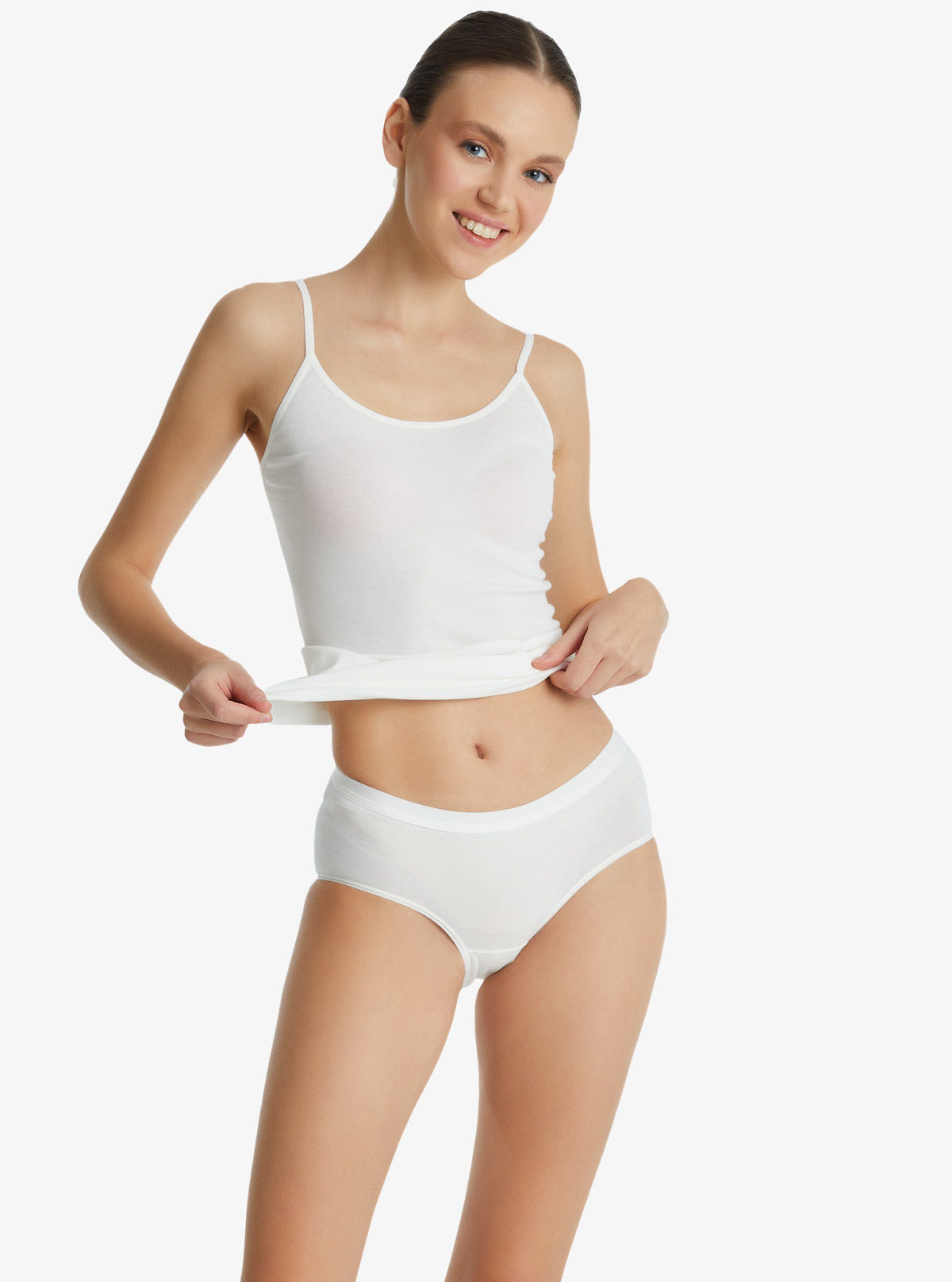 Damen Essentials Slip 1306 - Weiß