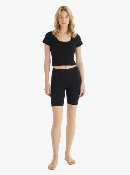 Damen Essential Boxer 1309 - Schwarz