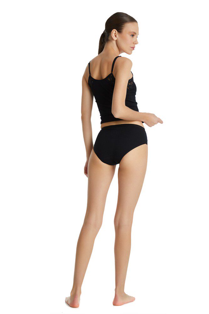 Spitzen Damen Slips 1311 - Schwarz