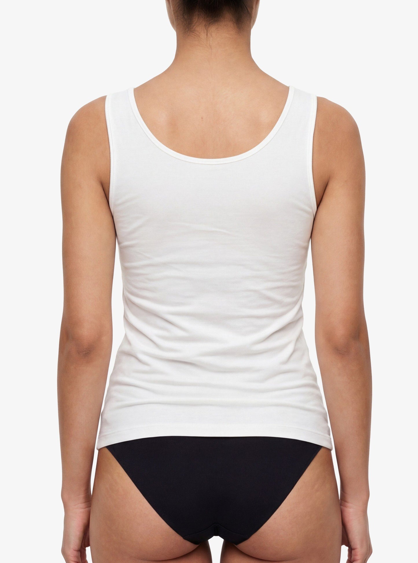 Damen Modal Elastan Top 1343 - Weiß