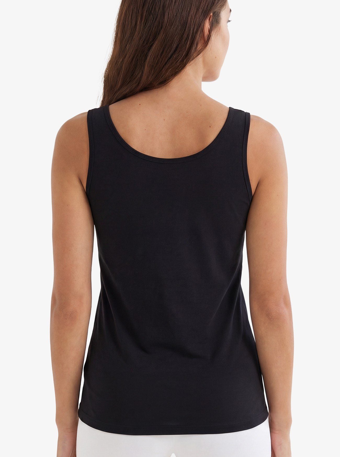 Damen Modal Elastan Top 1343 - Schwarz