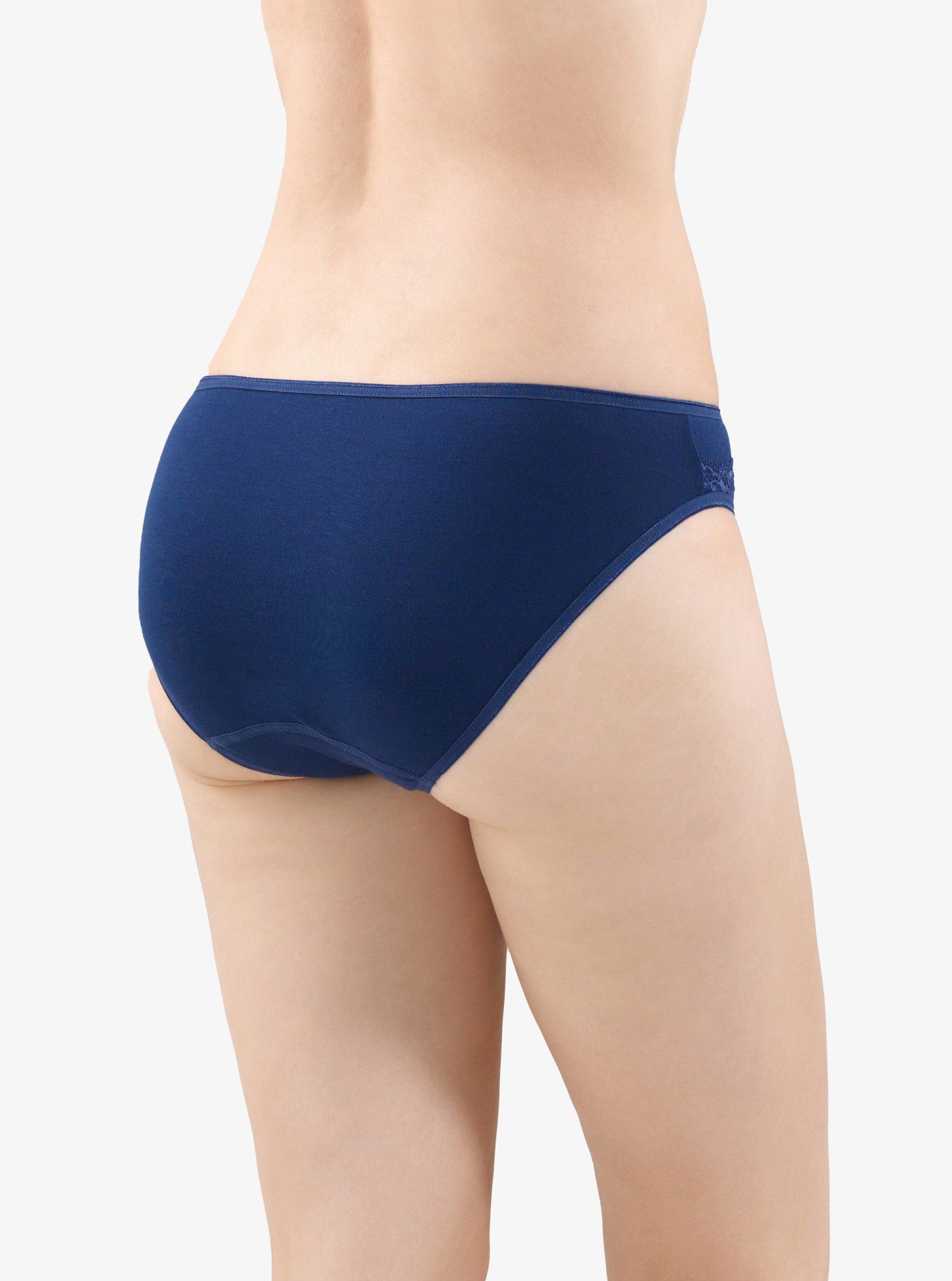 Damen Spitzen Slips Komfort Klassiker 1345 - Marine