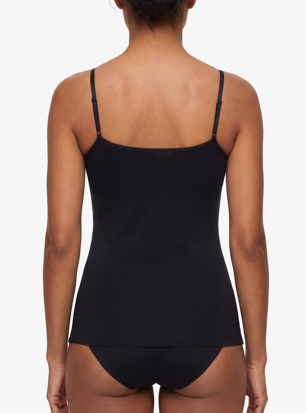 Damen Aura Satin Top 1403 - Schwarz