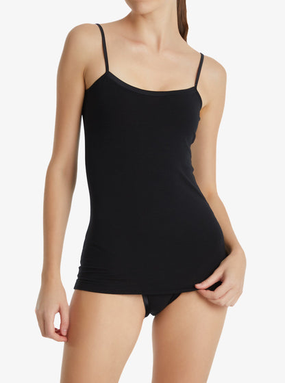 Damen Aura Satin Top 1404 - Schwarz