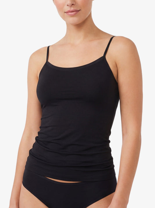 Damen Aura Satin Top 1404 - Schwarz