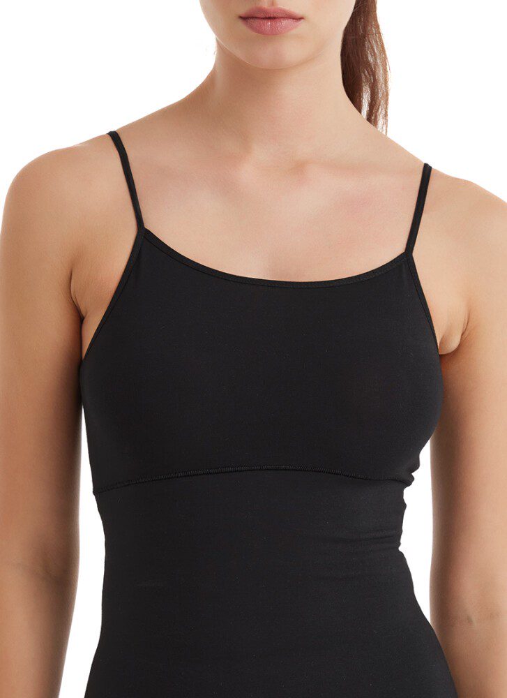Damen Illusion Korsett Top 1481 - Schwarz