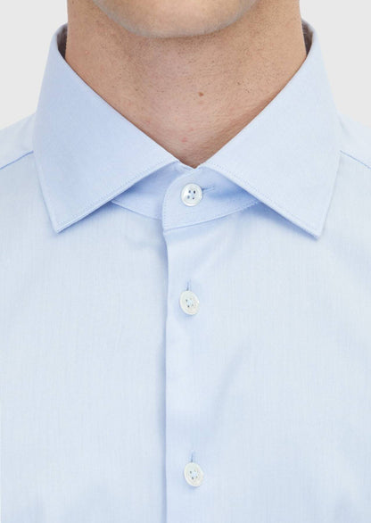 Helles Blau Regular Fit Baumwollhemd