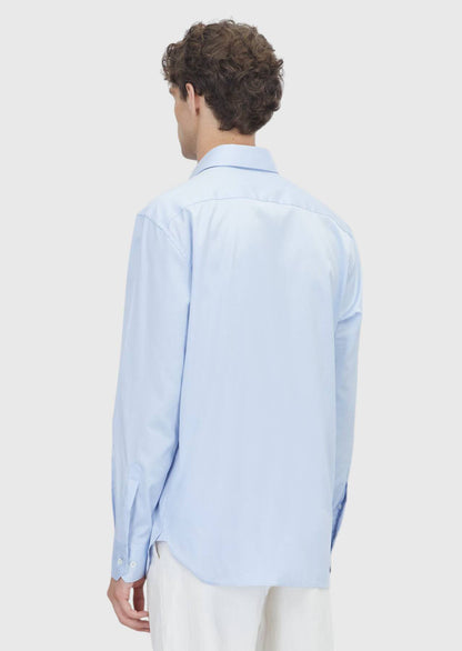Helles Blau Regular Fit Baumwollhemd