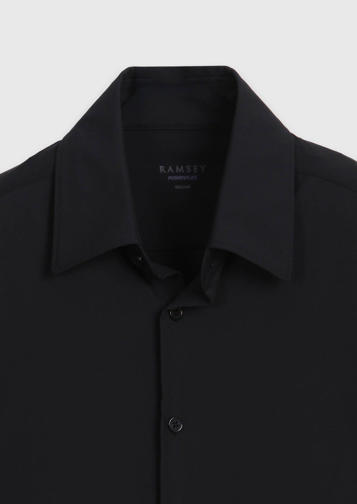 Schwarzes Regular Fit Strickshirt