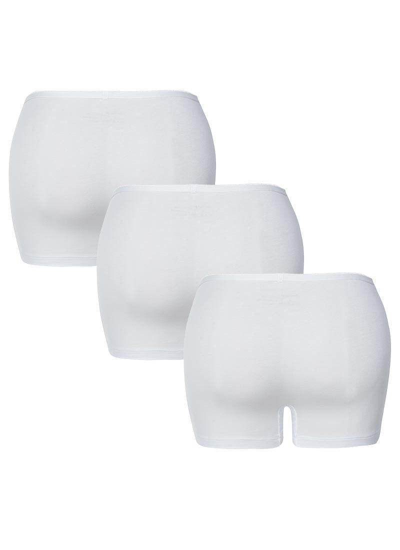 Damen Essential Boxer 3er-Pack - Weiß
