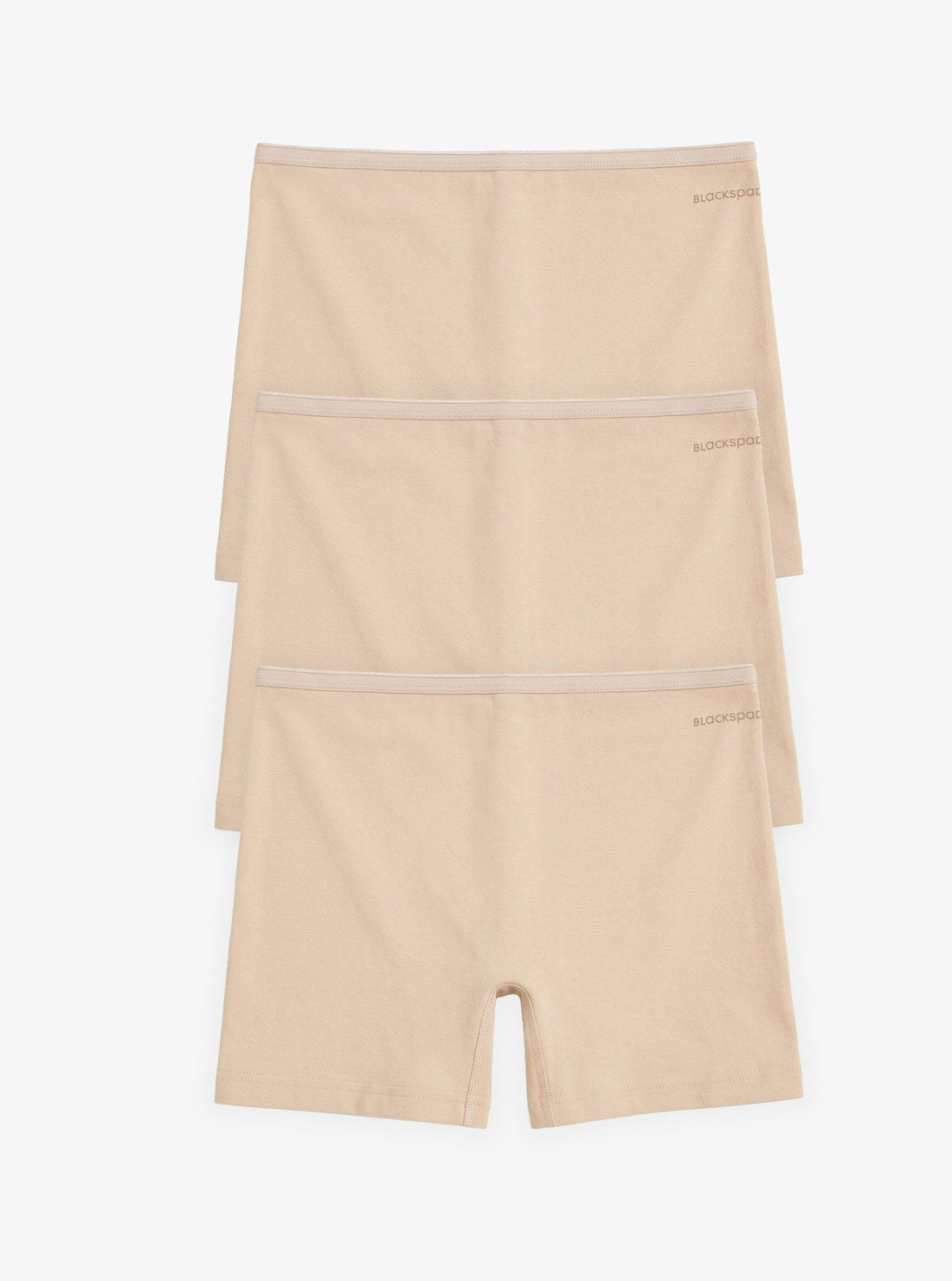 Damen Boxer Shorts 3er Set - Beige