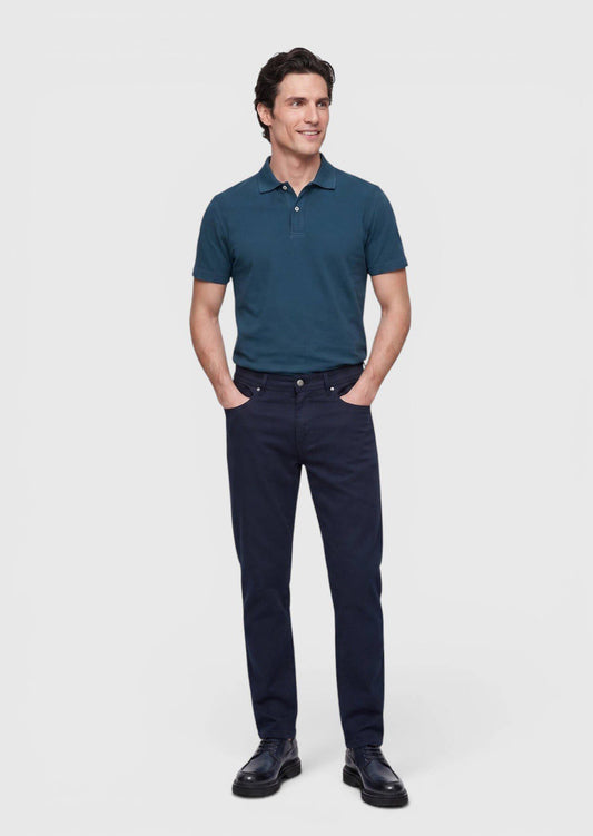 Marineblaue Velours Casual-Hose