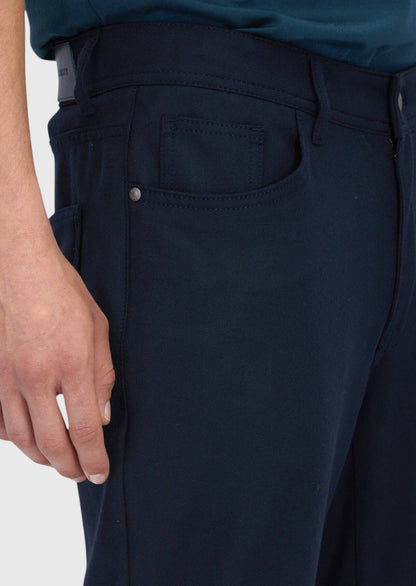 Marineblaue Velours Casual-Hose