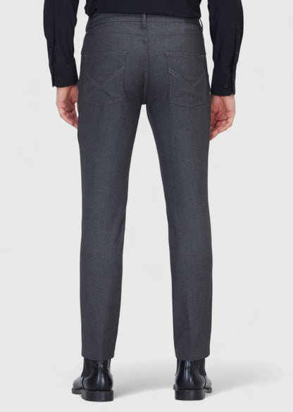 Grau Gewebte Weiche Casual-Hose