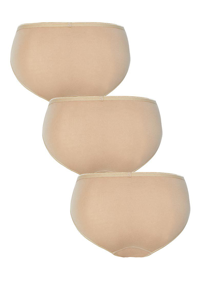 Damen Essentials Unterhosen 3er-Pack - Beige