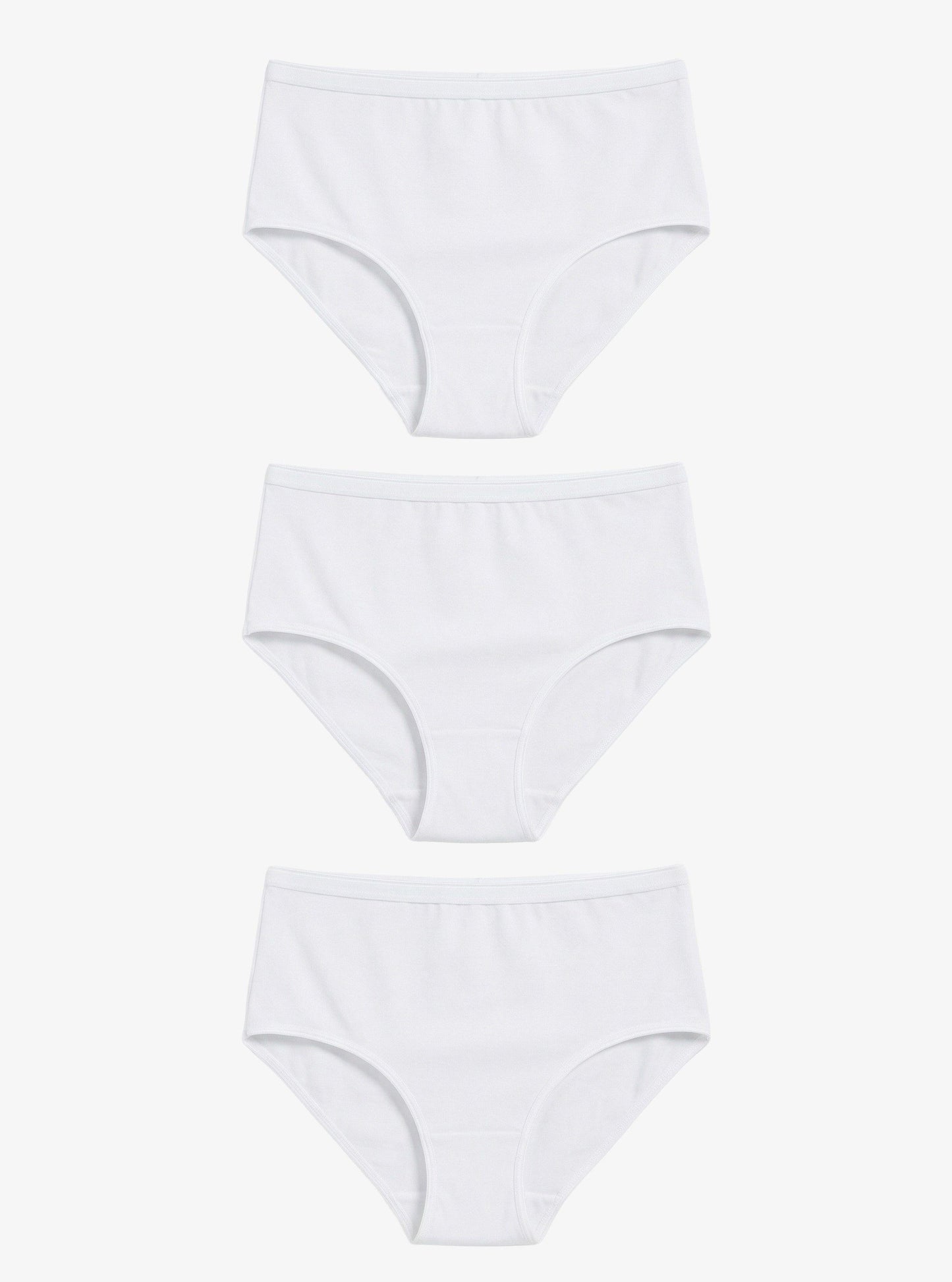 Damen Slips 3er-Pack Essentiell 1577 - Weiß