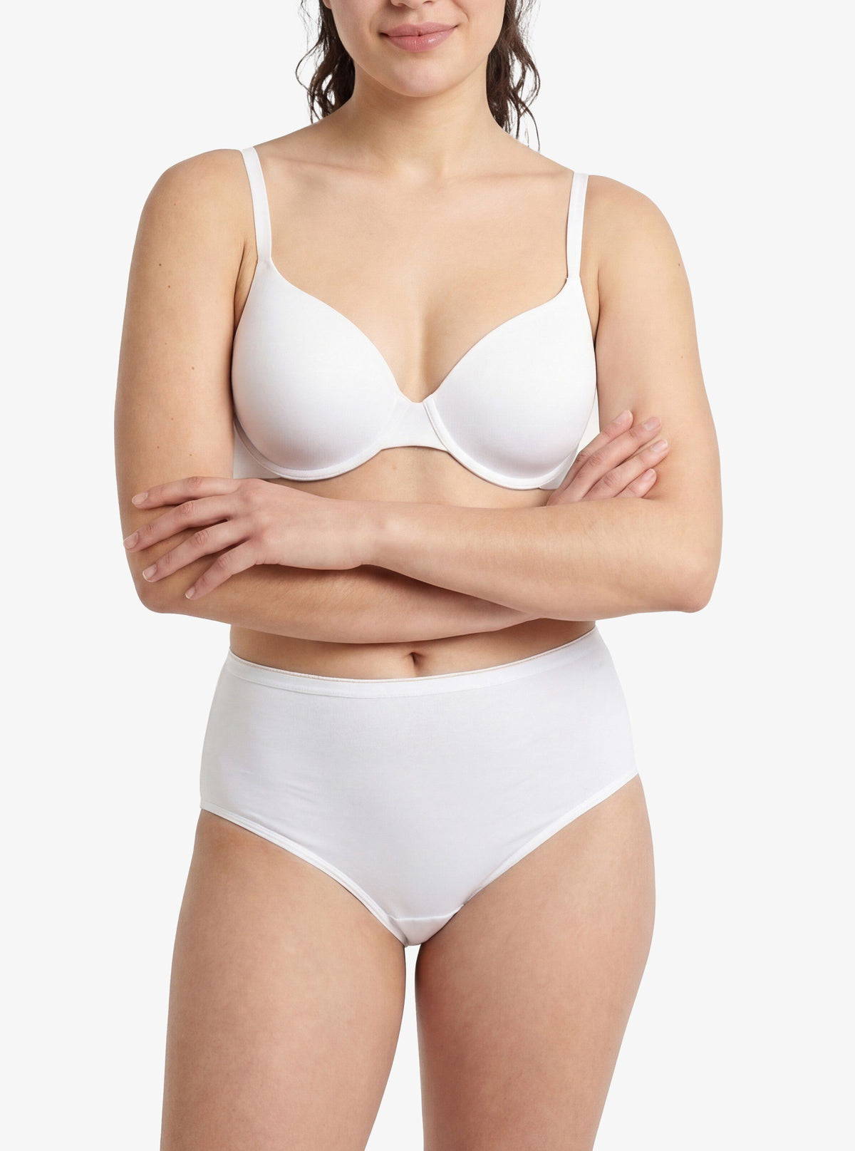 Damen Slips 3er-Pack Essentiell 1577 - Weiß
