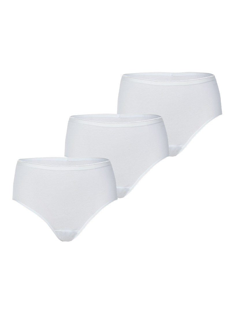 Damen Slips 3er-Pack Essentiell 1577 - Weiß