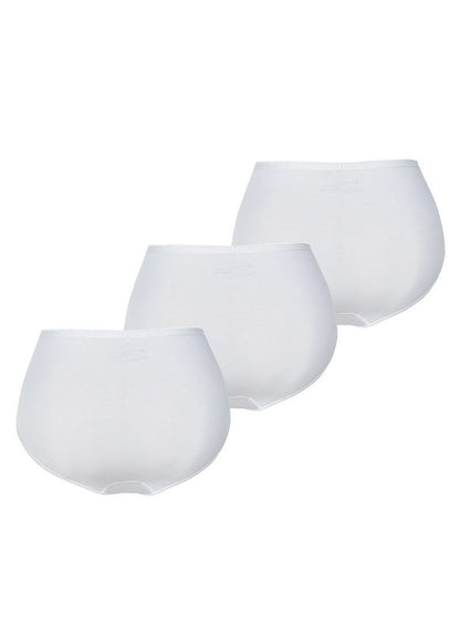 Damen Slips 3er-Pack Essentiell 1577 - Weiß