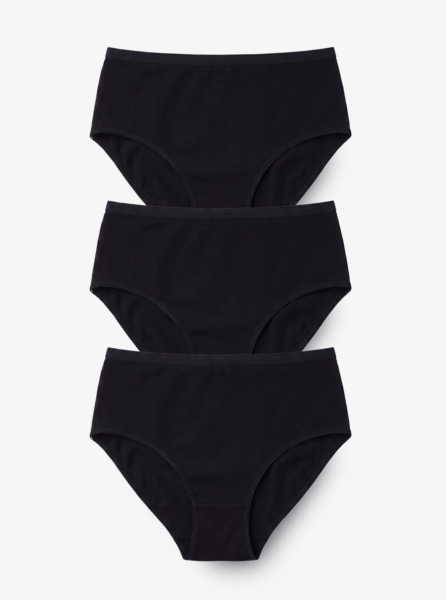 Damen Slips 3er-Pack Essential 1577 - Schwarz