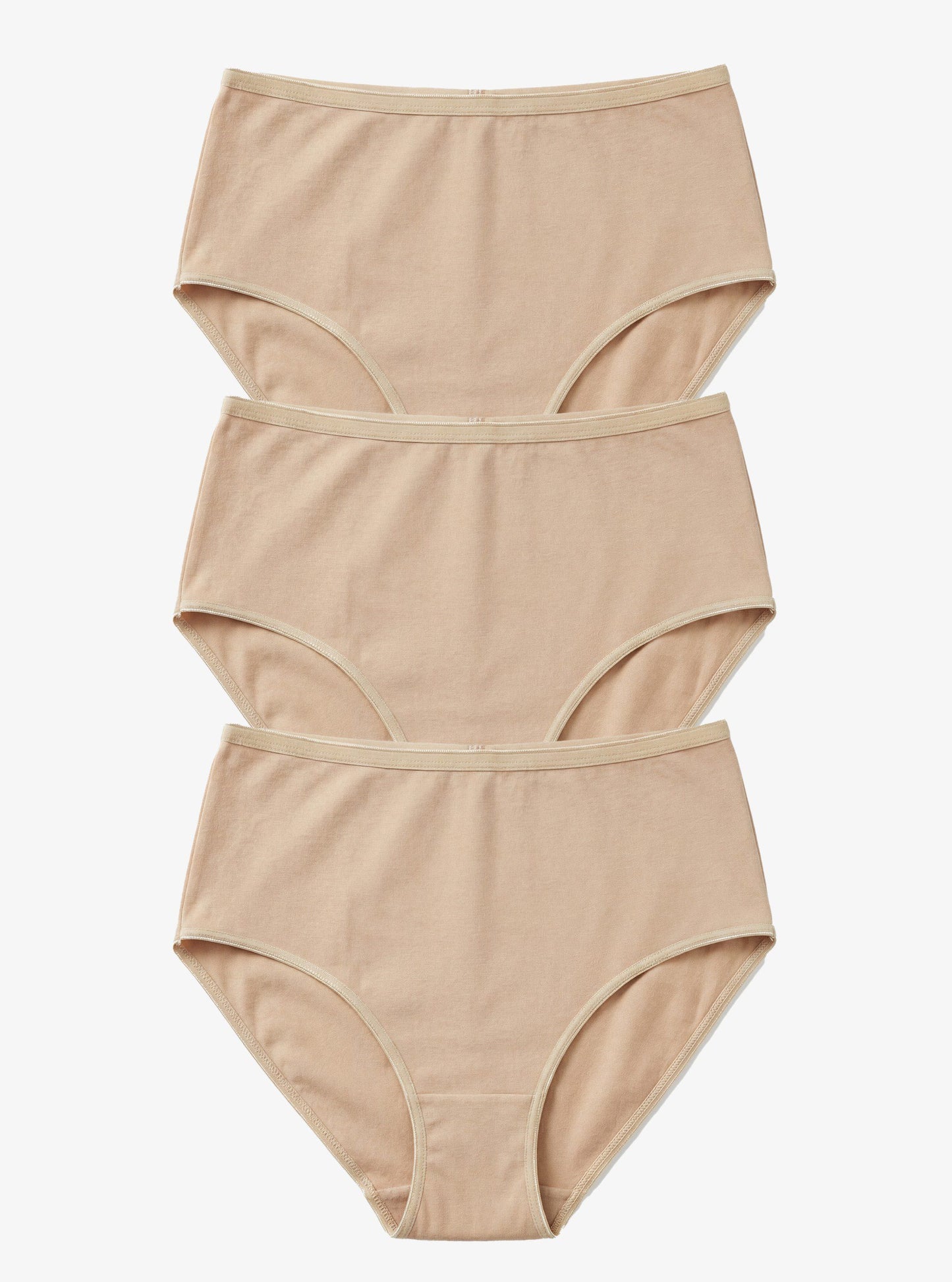 Damen Slips 3er-Pack Essentiell 1577 - Beige