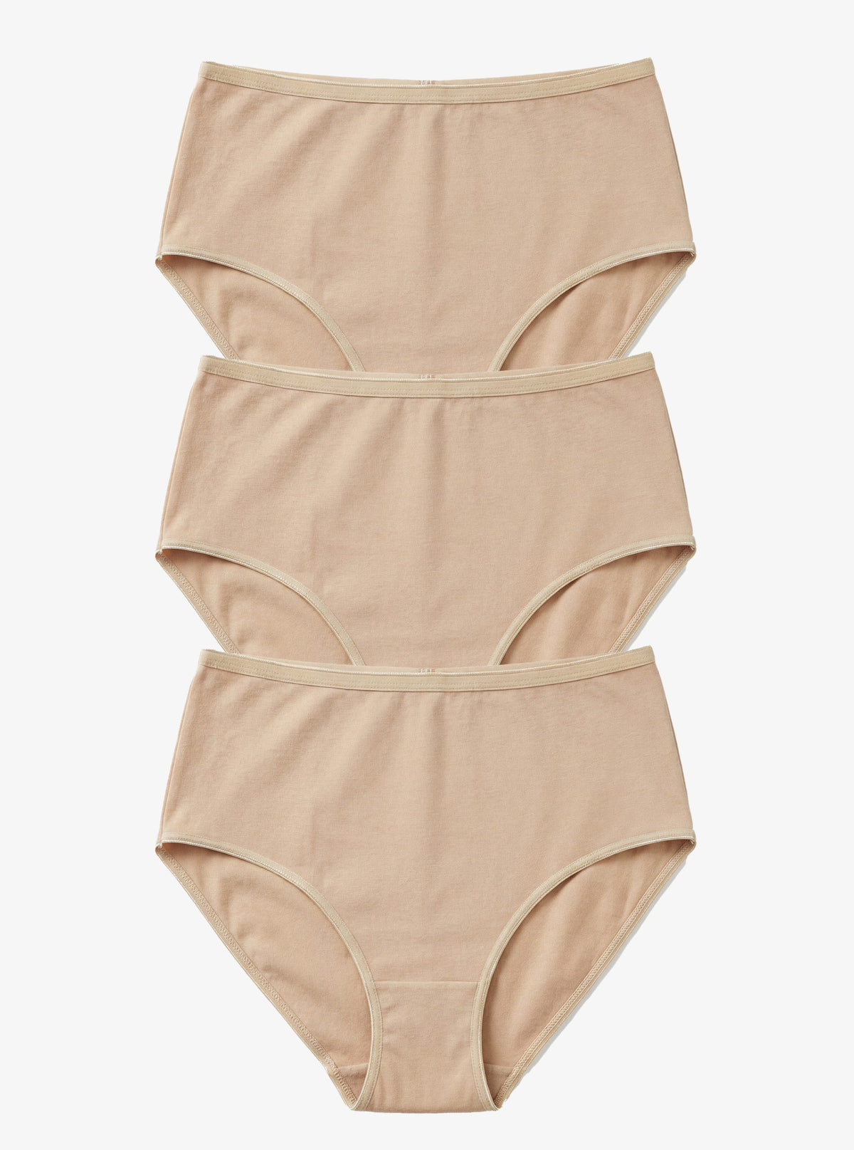 Damen Slips 3er-Pack Essentiell 1577 - Beige