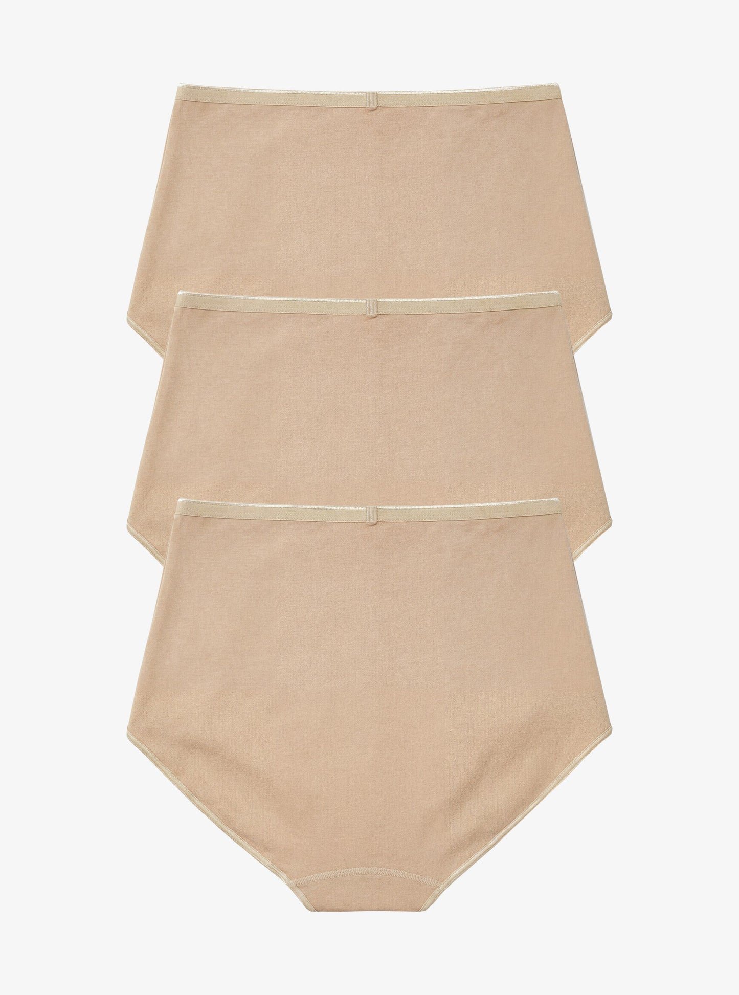 Damen Slips 3er-Pack Essentiell 1577 - Beige