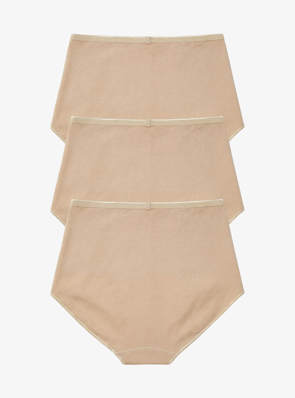 Damen Slips 3er-Pack Essentiell 1577 - Beige