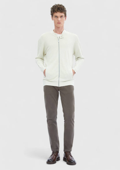Stone Rundhals-Strickjacke