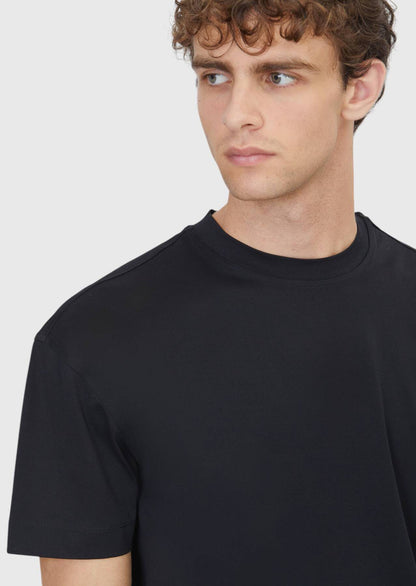 Schwarzes 100% Baumwoll T-Shirt