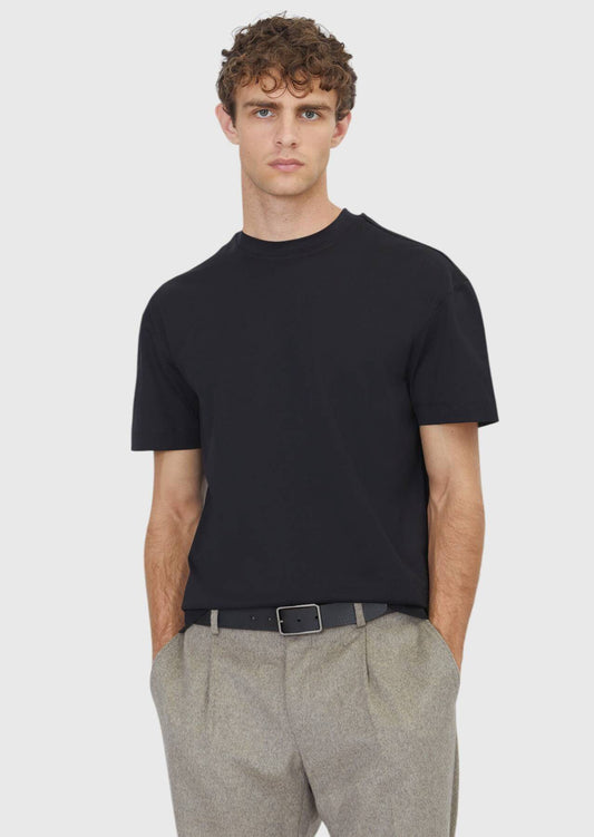 Schwarzes 100% Baumwoll T-Shirt