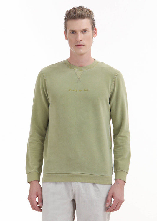 Sweatshirt mit Rundhalsausschnitt und Print