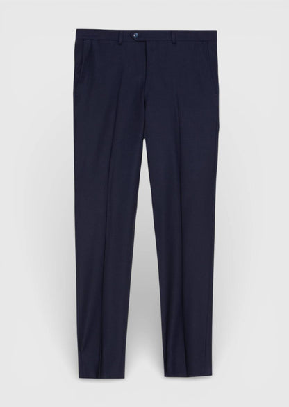 Marineblaue moderne Wollmix-Hose