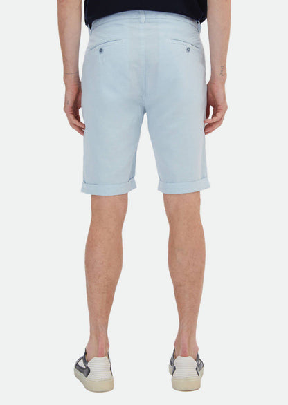 Gewebte Bermudahose in Karottenform aus 100 % Baumwolle