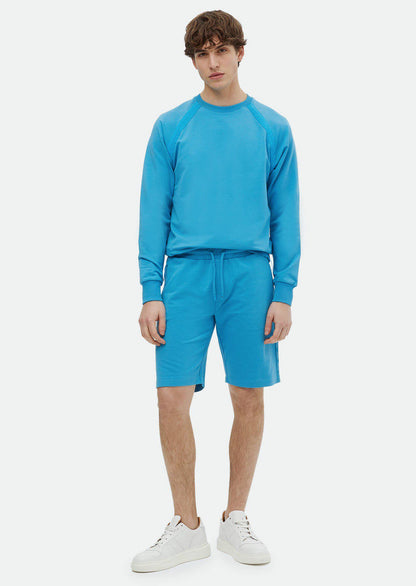 Einfarbiger Pullover mit Rundhalsausschnitt