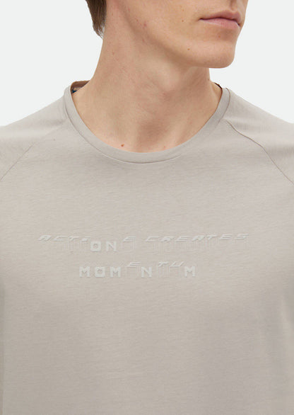 Bedrucktes T-Shirt mit Rundhalsausschnitt aus 100 % Baumwolle