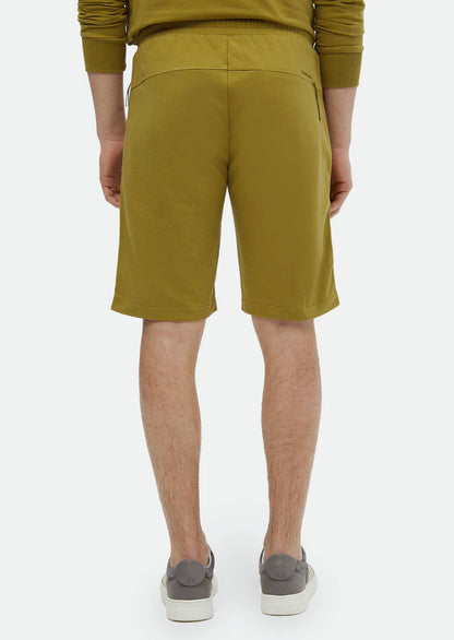 Strick-Jogging-Passform, sportliche Bermudas aus Baumwollmischung