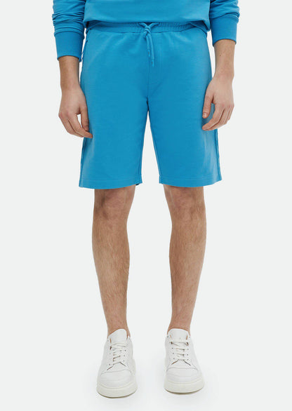 Strick-Jogging-Passform, sportliche Bermudas aus Baumwollmischung