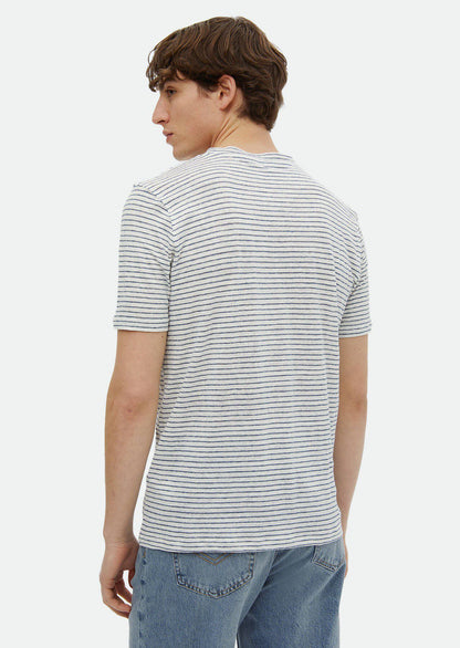 Gestreiftes Fahrradkragen-T-Shirt